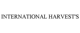 INTERNATIONAL HARVEST'S