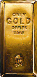 ONLY GOLD DEFIES TIME GOLD