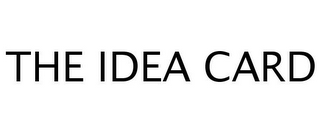 THE IDEA CARD