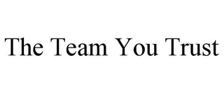 THE TEAM YOU TRUST