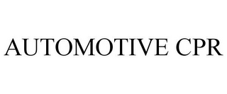 AUTOMOTIVE CPR