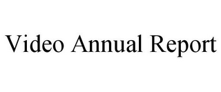 VIDEO ANNUAL REPORT