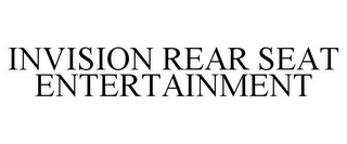 INVISION REAR SEAT ENTERTAINMENT