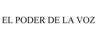 EL PODER DE LA VOZ