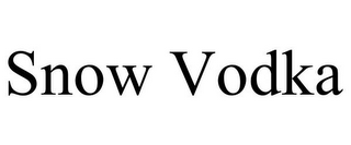 SNOW VODKA