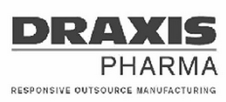 DRAXIS PHARMA RESPONSIVE OUTSOURCE MANUFACTURING