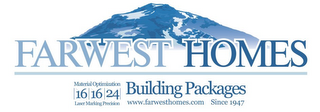 FARWEST HOMES MATERIAL OPTIMIZATION 161624 LASER MARKING PRECISION BUILDING PACKAGES WWW.FARWESTHOMES.COM SINCE 1947