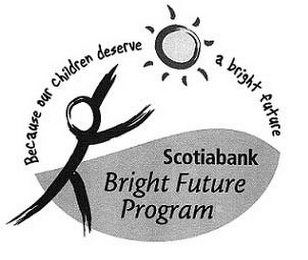 SCOTIABANK BRIGHT FUTURE PROGRAM BECAUSE OUR CHILDREN DESERVE A BRIGHT FUTURE