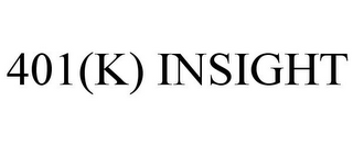 401(K) INSIGHT