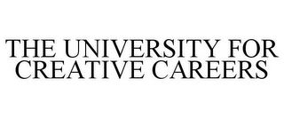 THE UNIVERSITY FOR CREATIVE CAREERS