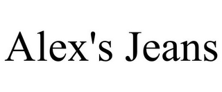 ALEX'S JEANS