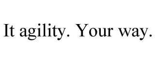 IT AGILITY. YOUR WAY.