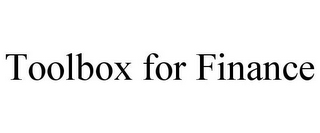 TOOLBOX FOR FINANCE