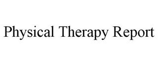 PHYSICAL THERAPY REPORT
