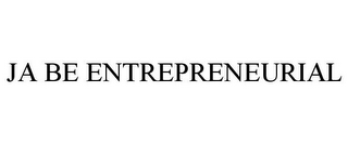 JA BE ENTREPRENEURIAL