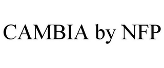 CAMBIA BY NFP