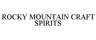 ROCKY MOUNTAIN CRAFT SPIRITS