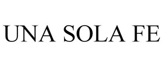 UNA SOLA FE