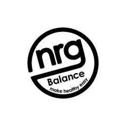NRGBALANCE MAKE HEALTHY EASY