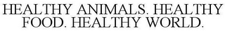 HEALTHY ANIMALS.HEALTHY FOOD.HEALTHY WORLD.
