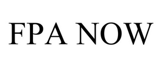 FPA NOW