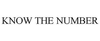 KNOW THE NUMBER