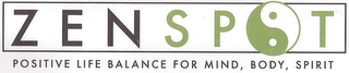 ZENSPOT POSITIVE LIFE BALANCE FOR MIND,BODY, SPIRIT
