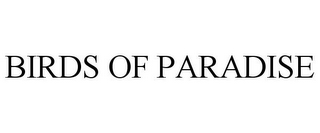 BIRDS OF PARADISE