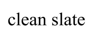 CLEAN SLATE