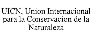UICN, UNION INTERNACIONAL PARA LA CONSERVACION DE LA NATURALEZA