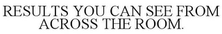 RESULTS YOU CAN SEE FROM ACROSS THE ROOM.