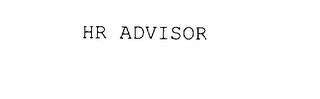 HR ADVISOR