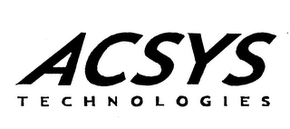 ACSYS TECHNOLOGIES