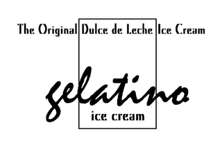 THE ORIGINAL DULCE DE LECHE ICE CREAM GELATINO ICE CREAM