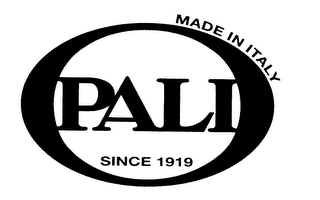 PALI SINCE 1919 MADE IN ITALY