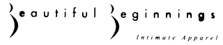 BEAUTIFUL BEGINNINGS INTIMATE APPAREL