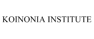 KOINONIA INSTITUTE
