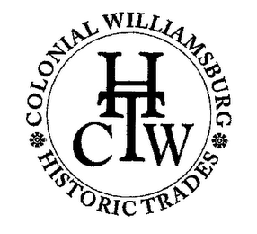 COLONIAL WILLIAMSBURG HISTORIC TRADES CWHT