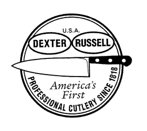 USA DEXTER RUSSELL AMERICA'S FIRST PROFESSIONAL CUTLERY SINCE 1818