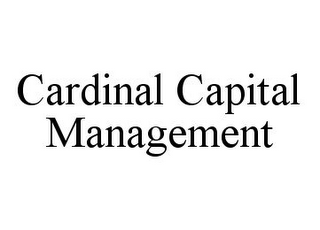CARDINAL CAPITAL MANAGEMENT
