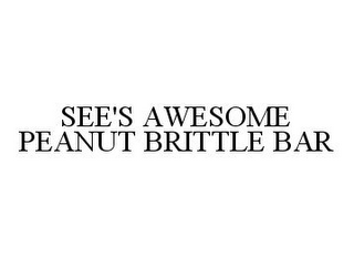 SEE'S AWESOME PEANUT BRITTLE BAR