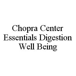 CHOPRA CENTER ESSENTIALS DIGESTION WELL BEING