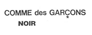 COMME DES GARCONS NOIR