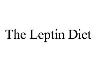 THE LEPTIN DIET