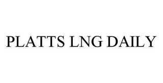 PLATTS LNG DAILY