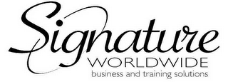 SIGNATURE WORLDWIDE BUSINESS AND TRAINING SOLUTIONS