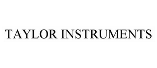 TAYLOR INSTRUMENTS
