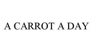 A CARROT A DAY