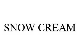 SNOW CREAM
