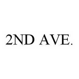 2ND AVE.